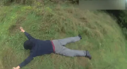Plattes Gras verrät Strom-Saboteur - Bodycam filmt Festnahme